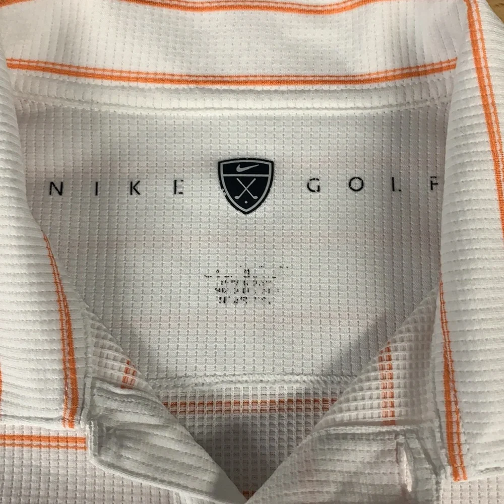 Nike Golf Polo Tour Performance Orange/White Shirt